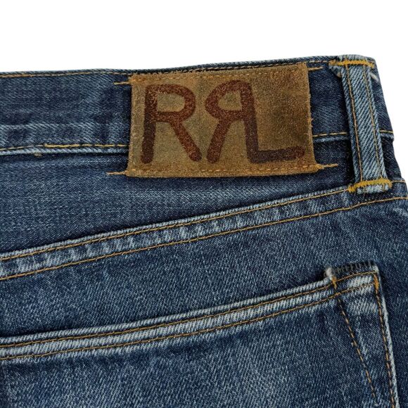 Ralph Lauren RRL Double RL Men's Slim Japanese Selvedge Denim Rigid Jeans 32x34 - Picture 8 of 16